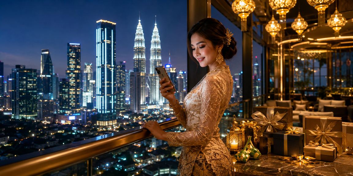 Pengguna Kuala Lumpur membuat deposit dalam talian menggunakan peranti mudah alih