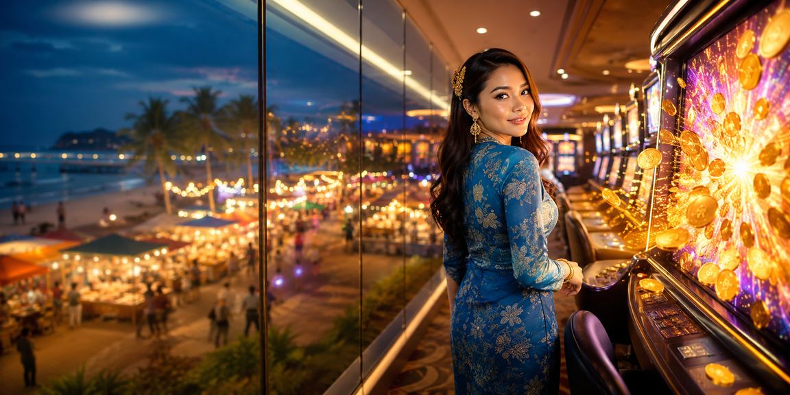 Pemain wanita Langkawi berpakaian baju kurung bermain kasino dalam talian melalui telefon
