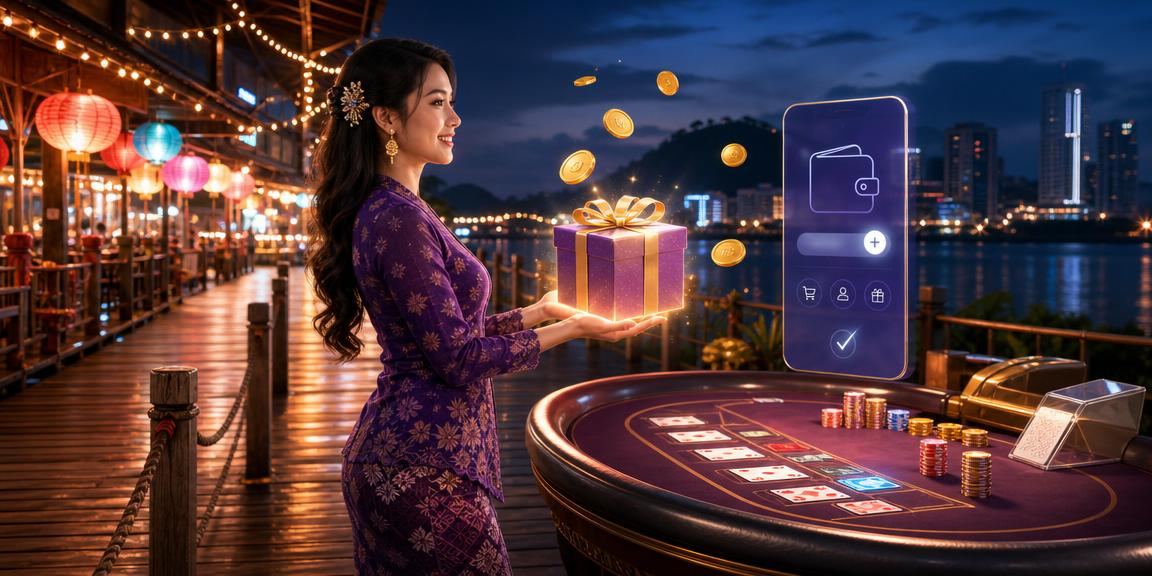 Pemain menikmati permainan baccarat kasino langsung di Sabah dengan gaya Melayu
